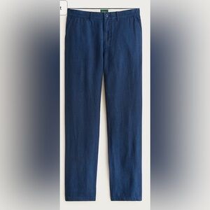 J. Crew Navy Classic-Fit Linen Trouser